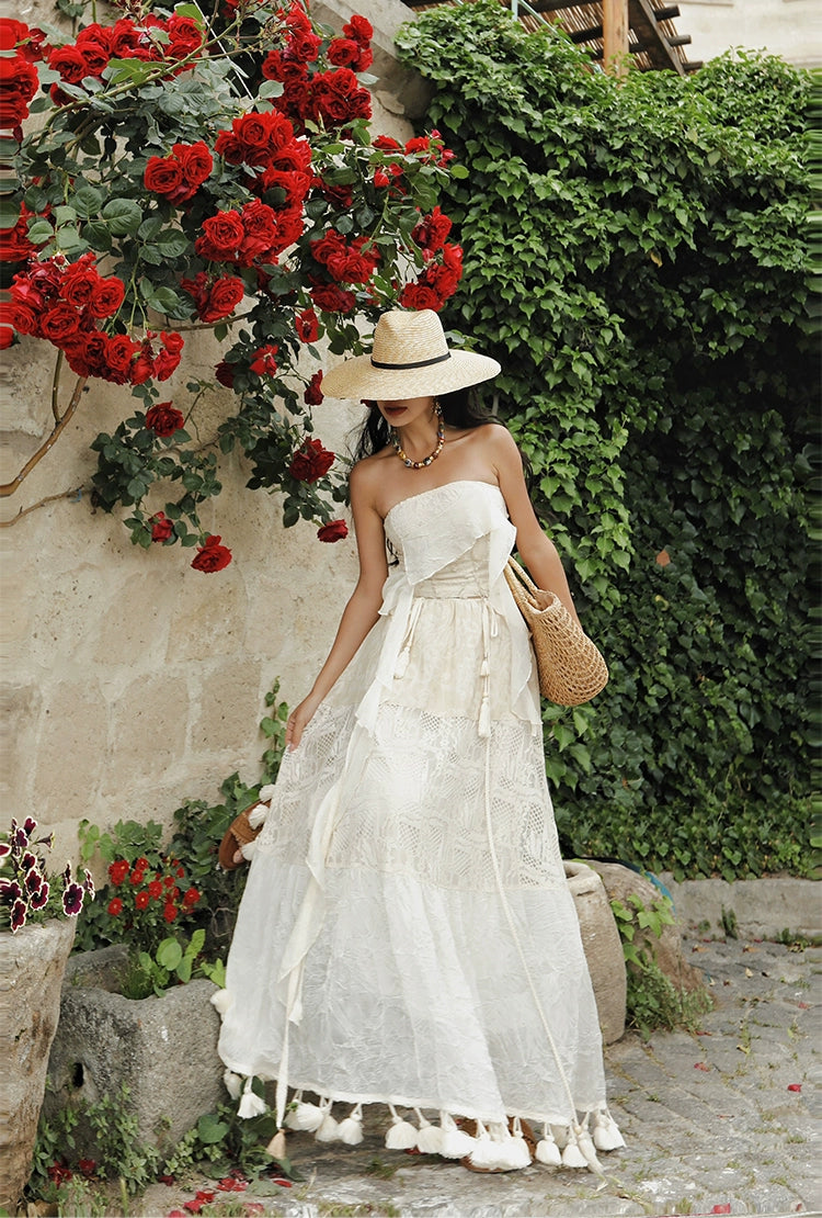 TIYIHAILEY Long Maxi Skirt for Women, Lace Tassels Skirts, High Quality, Spring, Summer, Two Way To Wear New Fashion, 2025