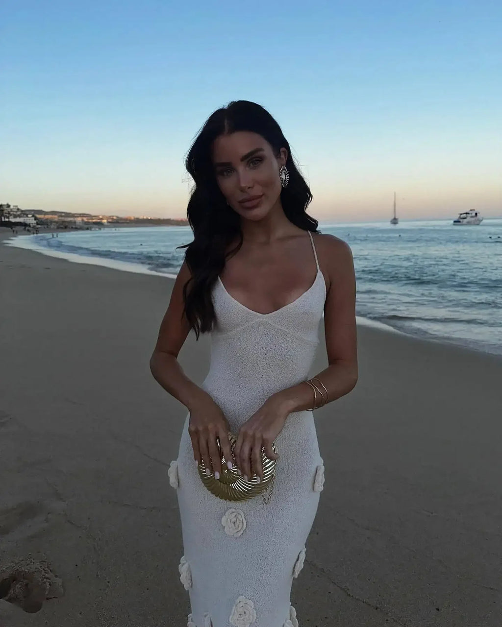 Women's Knit Embroidered Tank Dress Sleeveless Speed Selling Best Seller Fashionable European American Style Clothing