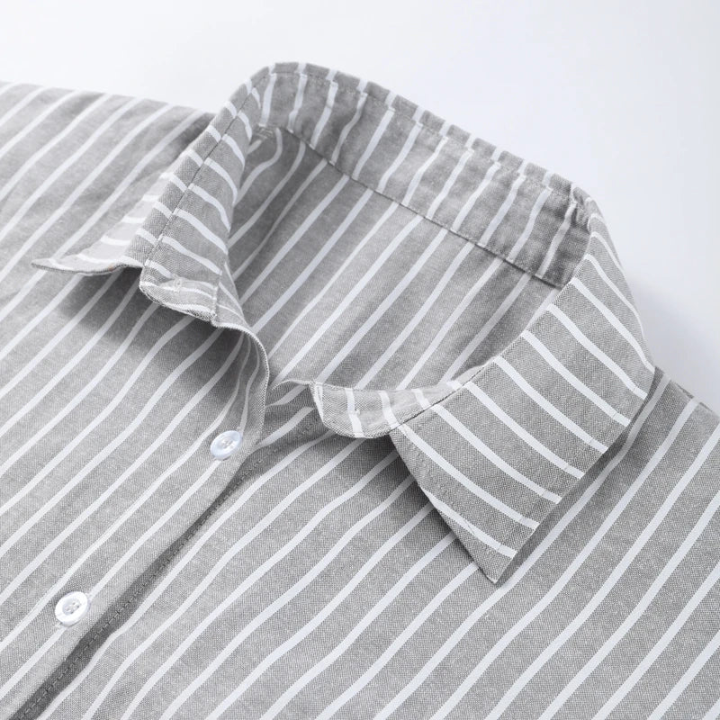 Casual Striped Lace Up Women Shorts Suits Lapel Half Sleeve Single Breasted Shirt Wide Leg Shorts 2025 Summer New Chic Lady Sets