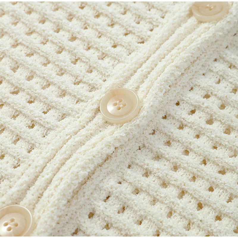 Women Tassels Patchwork Knit Skirt Set Elegant Shell Shape Backless Slim Sling Vest Suits Lady Summer Holiday Street Outfit 2025