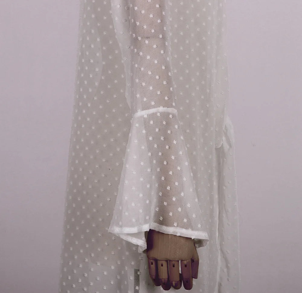 Melphieer 2025 Jacquard Navy Beach Dress Long Beach Cover up Woman Swimwear Bikini Tunic Long Pareos Robe Plage Beachwear Outfit