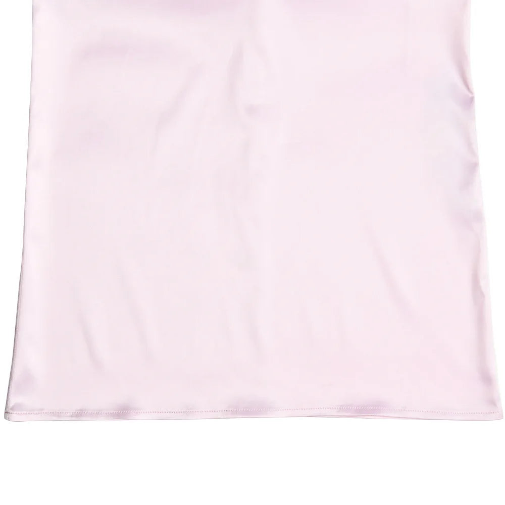 Fashionable And Sexy All-Match Hip Wrap Satin Skirt Women's Solid Color Elegant Long Pattern Hip Wrap Dress Floor-Length Dress